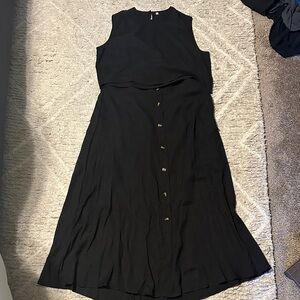 Black Sleeveless two piece set